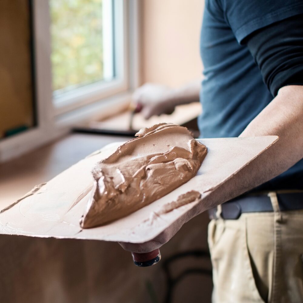 plastering